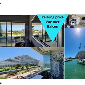  Appartamento Lovely In Marina Baie Des Anges- Baronnet - Sew View, Free Parking Spaces On Site, Restaurants, Beach, Supermarket Francia